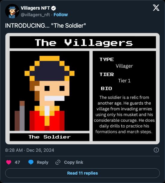 Post from @villagers_nft
