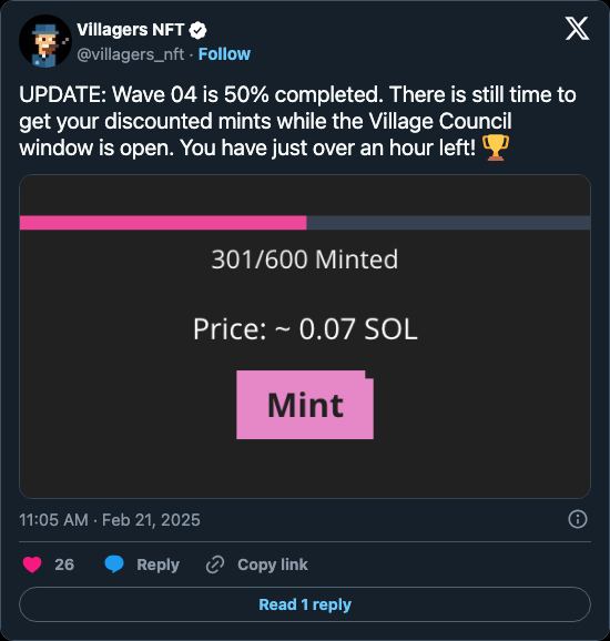 Post from @villagers_nft