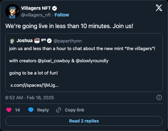Post from @villagers_nft