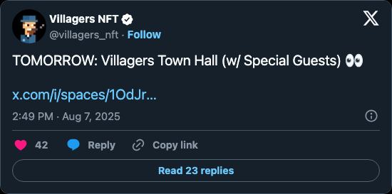Post from @villagers_nft