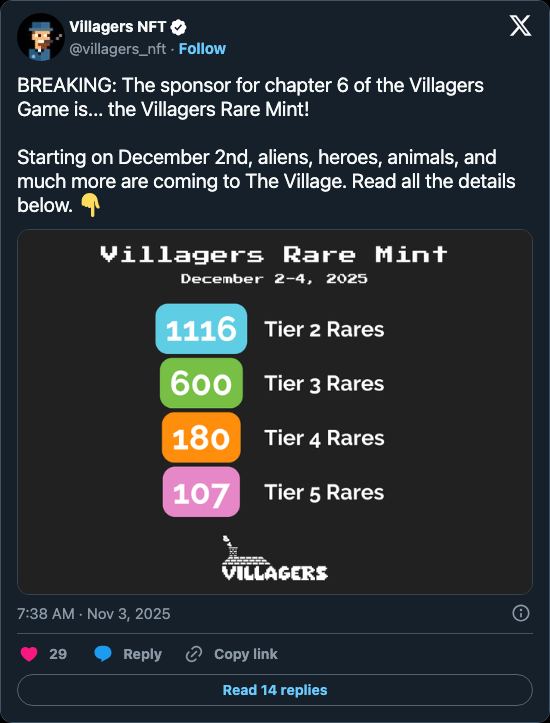 Post from @villagers_nft