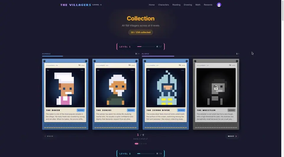 Scrolling the collection